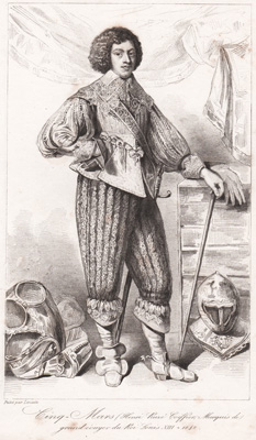 Cinq-Mars (Henri Ruxe Coiffier, Marquis de grand ecouyer du Roi Lois XIII died 1642